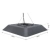 Outsunny Deckenheizstrahler 842-136V90 schwarz B/H/T: ca. 45x10x45 cm Outsunny Deckenheizstrahler 842-136V90 schwarz B/H/T: ca. 45x10x45 cm – Bild 4