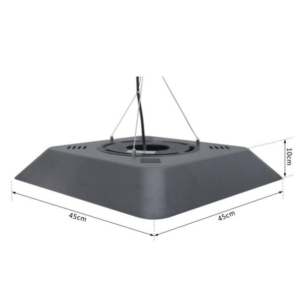 Outsunny Deckenheizstrahler 842-136V90 schwarz B/H/T: ca. 45x10x45 cm Outsunny Deckenheizstrahler 842-136V90 schwarz B/H/T: ca. 45x10x45 cm – Bild 4