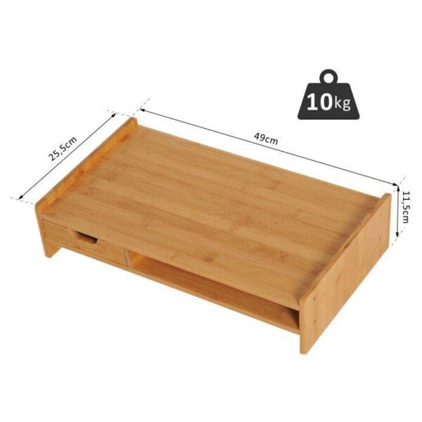 HOMCOM Monitorständer 920-042 920-042 natur – Bild 3
