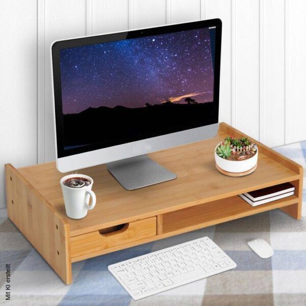 HOMCOM Monitorständer 920-042 920-042 natur – Bild 5