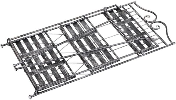 Outsunny Pflanzregal Silbergrau Metall B/H/L: ca. 25x96x44 cm Outsunny Pflanzregal Silbergrau Metall B/H/L: ca. 25x96x44 cm – Bild 3