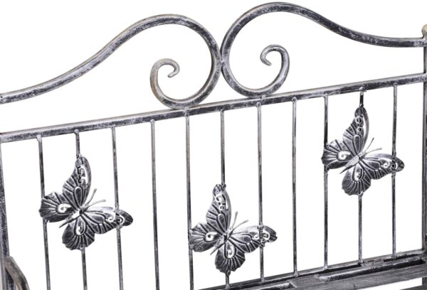 Outsunny Pflanzregal Silbergrau Metall B/H/L: ca. 25x96x44 cm Outsunny Pflanzregal Silbergrau Metall B/H/L: ca. 25x96x44 cm – Bild 5