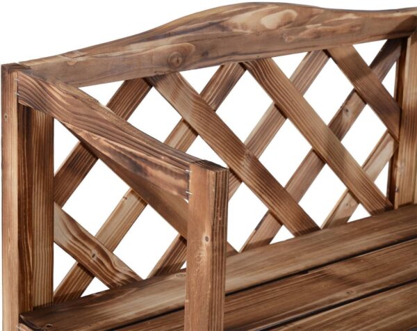 Outsunny Pflanzentreppe natur Holz B/H/L: ca. 38x120x75 cm – Bild 2