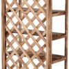 Outsunny Pflanzentreppe natur Holz B/H/L: ca. 38x120x75 cm – Bild 3