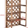 Outsunny Pflanzentreppe natur Holz B/H/L: ca. 38x120x75 cm – Bild 4