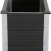 Outsunny Blumenkübel grau Kunststoff B/H/L: ca. 50x50x100 cm – Bild 3