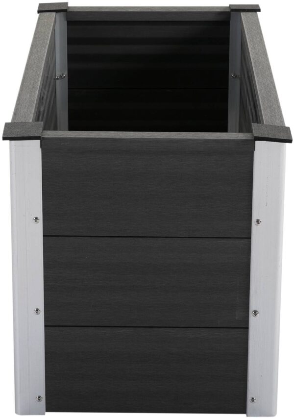Outsunny Blumenkübel grau Kunststoff B/H/L: ca. 50x50x100 cm – Bild 3
