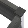 Outsunny Blumenkübel grau Kunststoff B/H/L: ca. 50x50x100 cm – Bild 4