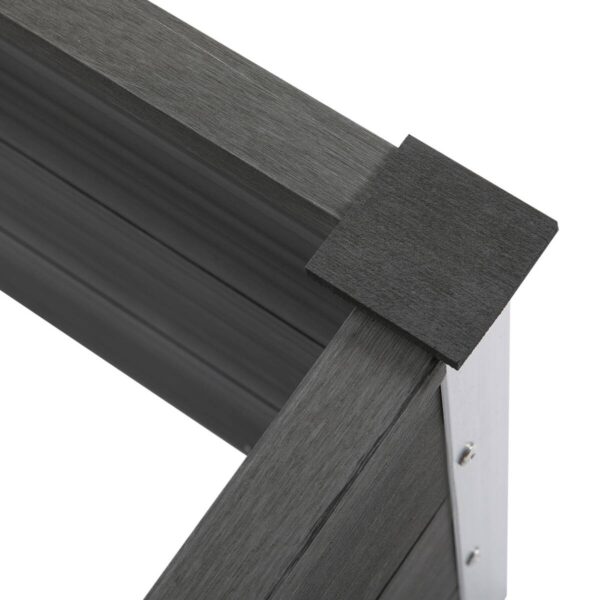 Outsunny Blumenkübel grau Kunststoff B/H/L: ca. 50x50x100 cm – Bild 4
