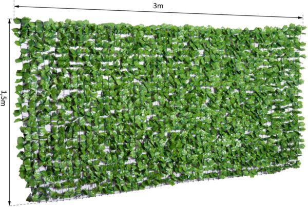 Outsunny Sichtschutzhecke grün Kunststoff H/L: ca. 150x300 cm Outsunny Sichtschutzhecke grün Kunststoff H/L: ca. 150x300 cm – Bild 3