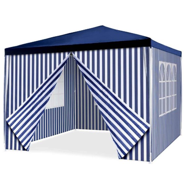 VCM Pavillon royalblau Polyester-Mischgewebe B/H/L: ca. 300x187x300 cm – Bild 2