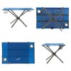 VCM Campingtisch blau Polyester-Mischgewebe B/H/L: ca. 50x50x80 cm – Bild 2