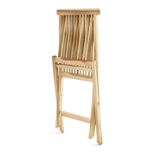 VCM Klappstuhl teak Holz B/H/T: ca. 46x89x62 cm – Bild 3