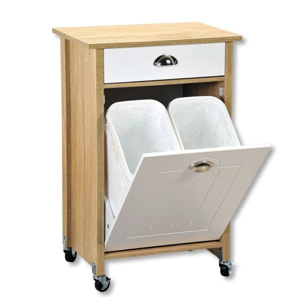 Kesper Küchenwagen weiß Spanplatte B/H/T: ca. 50x79x37 cm – Bild 2