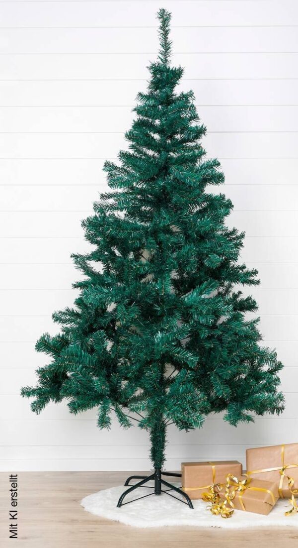 HI Weihnachtsbaum grün Kunststoff H: ca. 180 cm HI Weihnachtsbaum grün Kunststoff H: ca. 180 cm – Bild 2