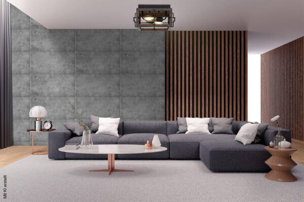 Wandpaneel grau Styropor B/L/S: ca. 50x50x0,3 cm Wandpaneel grau Styropor B/L/S: ca. 50x50x0,3 cm – Bild 2