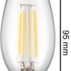 Blulaxa LED-Leuchtmittel Kerzenlampe Filamentlampe 49060 2er Pack E14 Blulaxa LED-Leuchtmittel Kerzenlampe Filamentlampe 49060 2er Pack E14 – Bild 3