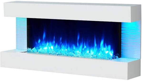 Balderia Wandkamin Helia weiß MDF B/H/T: ca. 127x60x25 cm – Bild 3