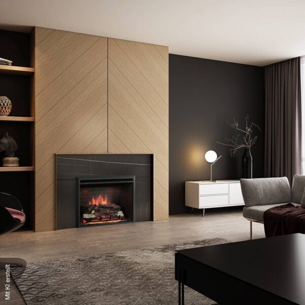 Balderia Einbaukamin Calida 33"" schwarz B/H/T: ca. 89x69x23 cm ca. 2 W Balderia Einbaukamin Calida 33"" schwarz B/H/T: ca. 89x69x23 cm ca. 2 W – Bild 5