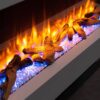 Balderia Wandkamin Elektrischer-Kamin Hestia grau MDF B/H/T: ca. 152x59x25 cm – Bild 4