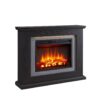 Balderia Elektrischer Kamin Charon dunkelbraun MDF B/H/T: ca. 100x84x25 cm – Bild 3
