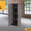 ArtPlast Kunststoffschrank Easy grau B/H/T: ca. 68x163x37 cm – Bild 4