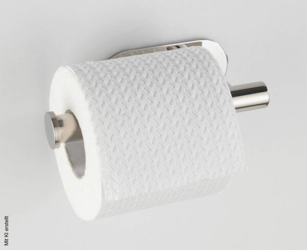 Turbo-Loc Toilettenpapierhalter silber Metall B/H/T: ca. 4,5x16x7 cm – Bild 2