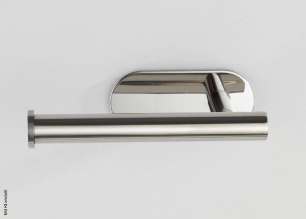 Turbo-Loc Toilettenpapierhalter silber Metall B/H/T: ca. 4,5x16x7 cm – Bild 3
