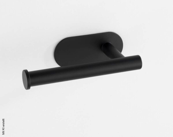 Turbo-Loc Toilettenpapierhalter schwarz Metall B/H/T: ca. 16x4,5x7 cm – Bild 2