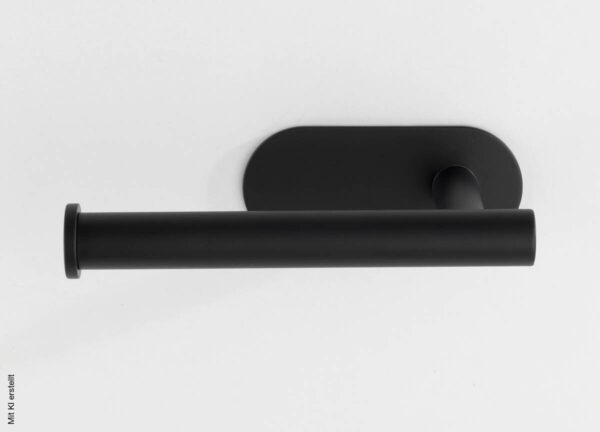 Turbo-Loc Toilettenpapierhalter schwarz Metall B/H/T: ca. 16x4,5x7 cm – Bild 4