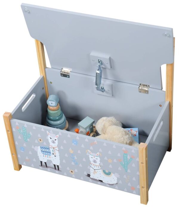 Kesper Kinder-Sitzbank Alpaka grau B/H/L: ca. 60x56x34,5 cm – Bild 2