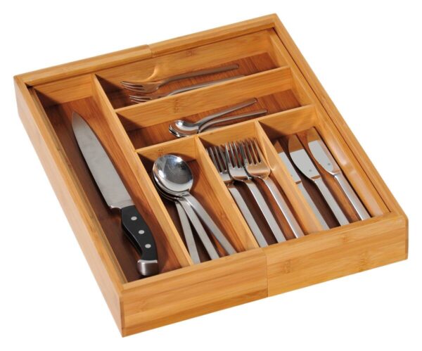 Kesper Besteckkasten natur Bambus B/H/L: ca. 43x6x35 cm – Bild 3