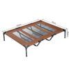 PawHut Hunde Liegeplatz braun Metall B/H/L: ca. 92x23x122 cm – Bild 4