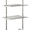 HOMCOM Turmwäscheständer silber Edelstahl H/T/L: ca. 154x62x136 cm – Bild 5