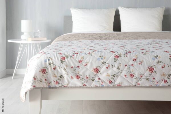Tagesdecke Florina weiß Polyester B/L: ca. 220x240 cm – Bild 2