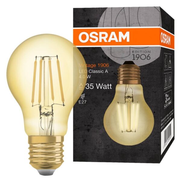 OSRAM LED-Leuchtmittel Filamentlampe Vintage 1906 AC32390 E27 OSRAM LED-Leuchtmittel Filamentlampe Vintage 1906 AC32390 E27 – Bild 3