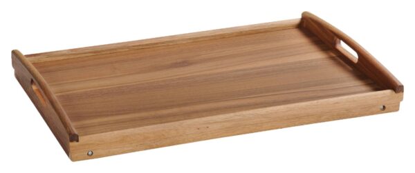 Kesper Tablett mit Klappfüßen natur Holz B/H/T: ca. 55x24x35 cm – Bild 3