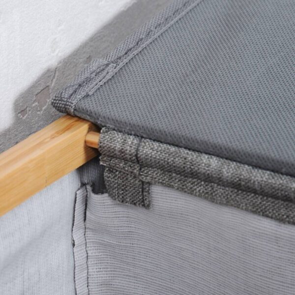Kesper Wäschesammler grau Polyester B/H/T: ca. 54,5x50x33 cm – Bild 2
