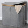 Kesper Wäschesammler grau Polyester B/H/T: ca. 54,5x50x33 cm – Bild 3