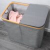 Kesper Wäschesammler grau Polyester B/H/T: ca. 54,5x50x33 cm – Bild 4