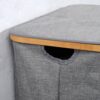 Kesper Wäschesammler grau Polyester B/H/T: ca. 54,5x50x33 cm – Bild 5