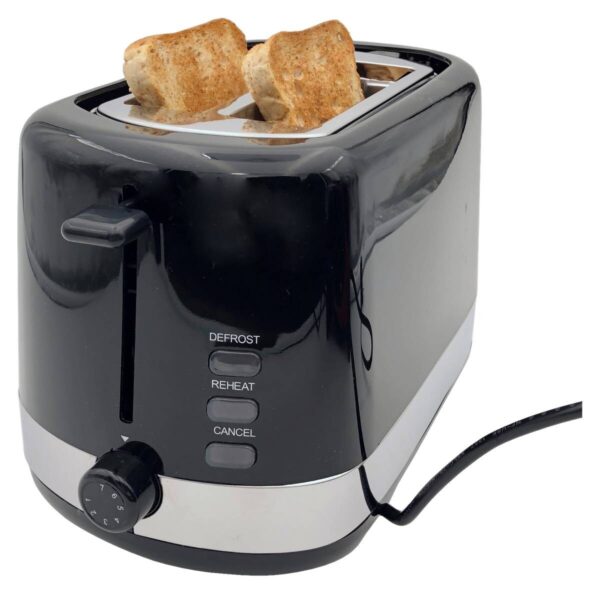 Elta Toaster ETO-850.15 schwarz silber Kunststoff Metall – Bild 2