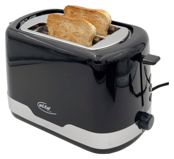 Elta Toaster ETO-850.15 schwarz silber Kunststoff Metall – Bild 3