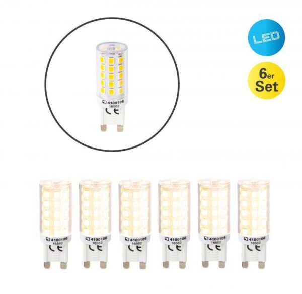 Näve Leuchten LED-Stiftsockellampe 6er-Set NV4100106 6er Pack G9 – Bild 2