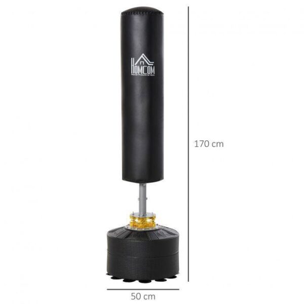 HOMCOM Standboxsack schwarz Stahl B/H: ca. 50x170 cm – Bild 5