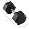 HOMCOM Hantel Gewichtstraining silber Metall B/H/L: ca. 32,6x9,9x14,8 cm – Bild 2