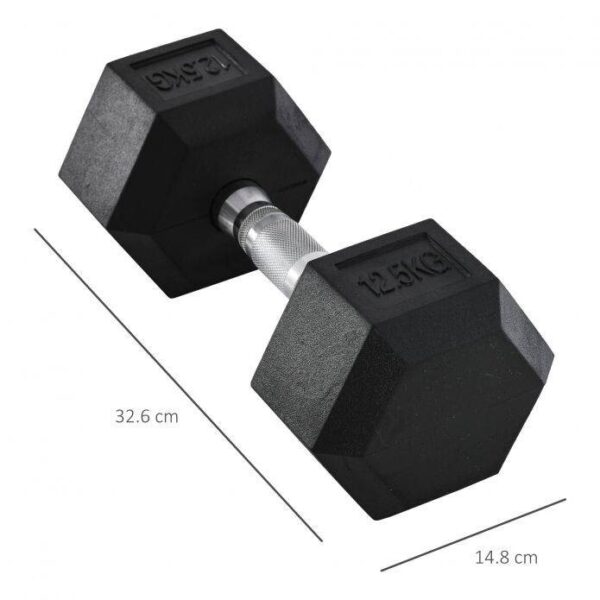 HOMCOM Hantel Gewichtstraining silber Metall B/H/L: ca. 32,6x9,9x14,8 cm – Bild 2