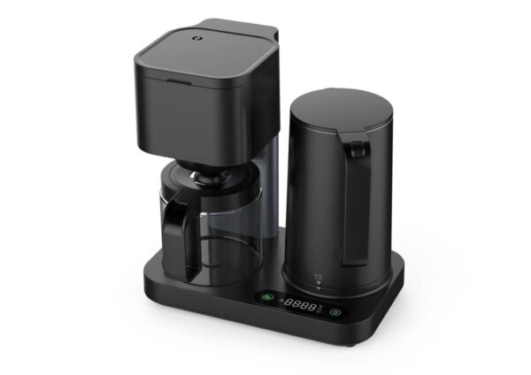 WKM 2 in 1 Kaffeemaschine und Wasserkocher KWK-1600 schwarz Kunststoff Glas – Bild 4