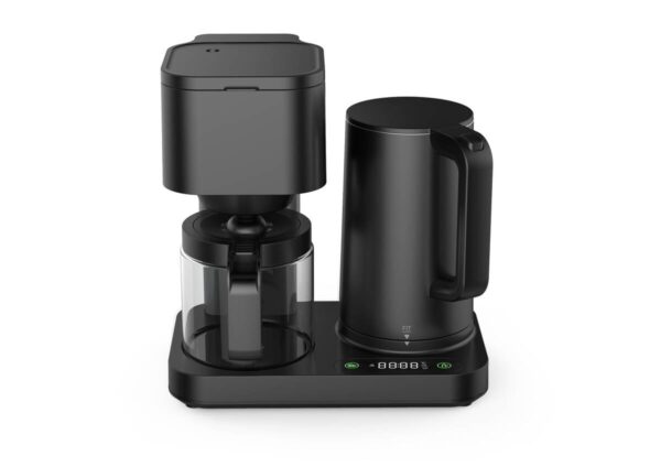 WKM 2 in 1 Kaffeemaschine und Wasserkocher KWK-1600 schwarz Kunststoff Glas – Bild 5