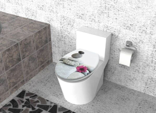 POCOline WC-Sitz graue Steine Duroplast – Bild 4